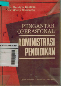 Image of Pengantar operasional administrasi pendidikan